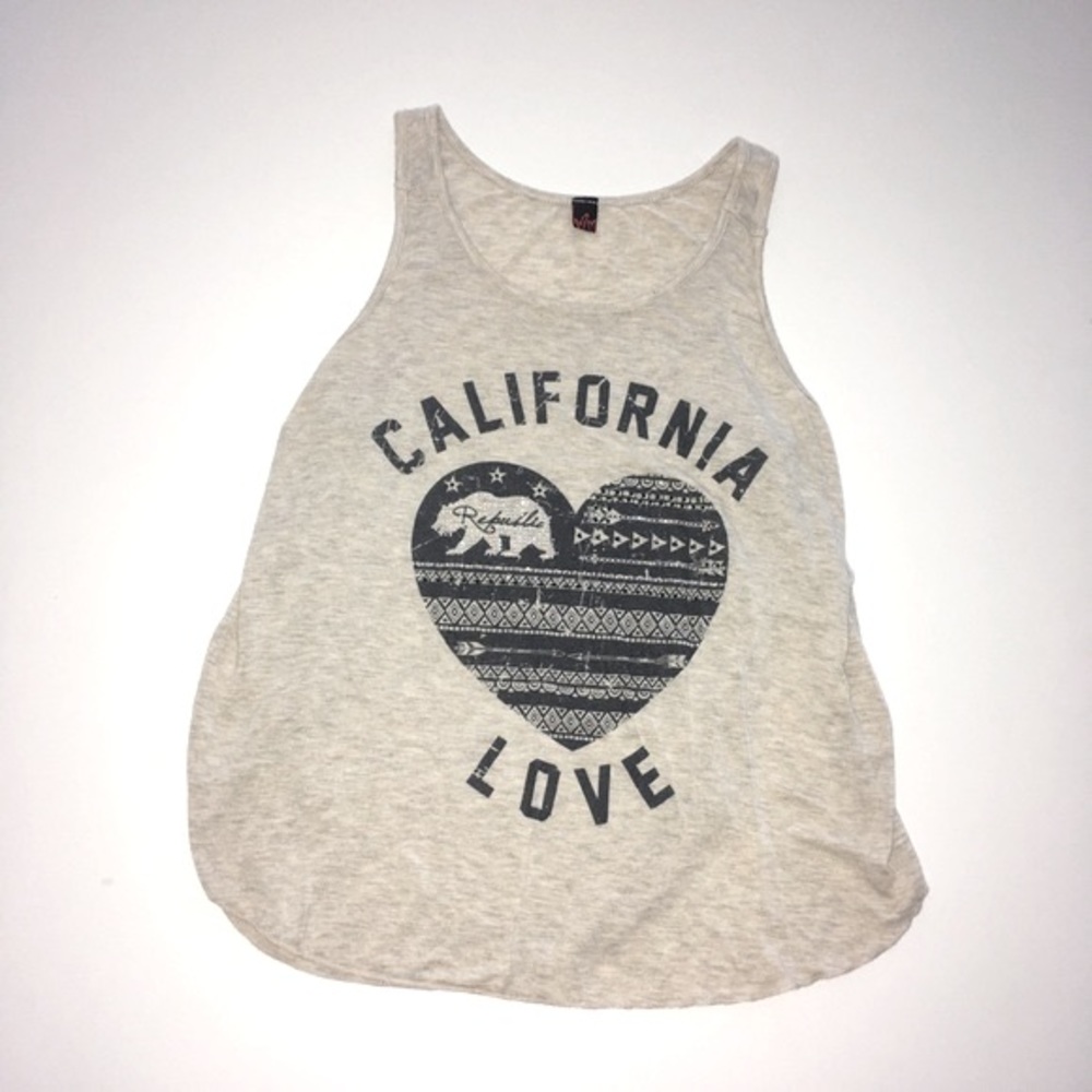 • Split side rhinestone tank •